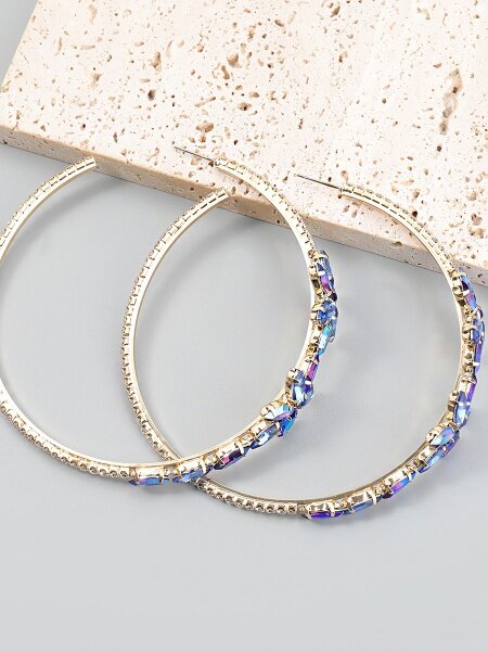 Floral Hoop Earrings H7WQKALSYK